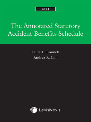 cover image of Annotated Statutory Accident Benefit Schedule